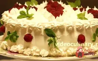 Бісквітний Торт Із Вершковим Кремом