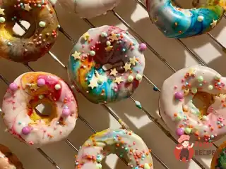 Пончики з райдужною глазур'ю