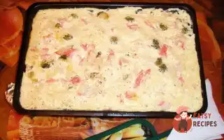 Куряча Грудка З Броколі Під Сирним Соусом
