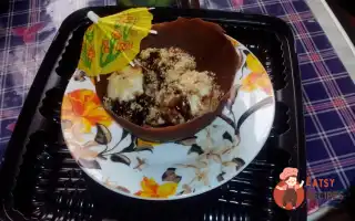 Морозиво З Маршмеллоу, Пісочним Печивом І Шоколадним Прошарком