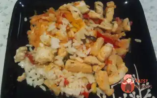 Курка З Рисом, Ананасом Та Овочами