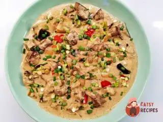 Азу з телячою печінкою у вершках