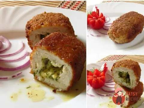 Котлети з курки з сиром та кропом