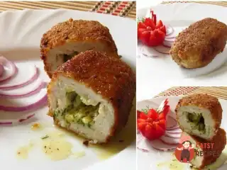 Котлети з курки з сиром та кропом