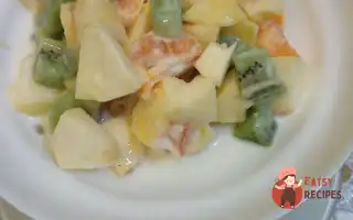 Салат Фруктовий З Яблуком, Айвою, Ківі, Мандарином