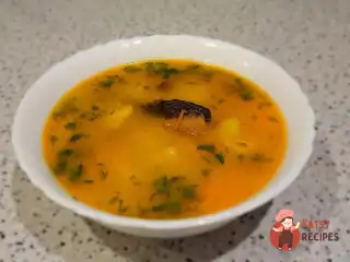 Грибний суп із плавленими сирками