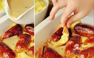 Йоркширський Пудинг Із Ковбасками В Цибульному Соусі