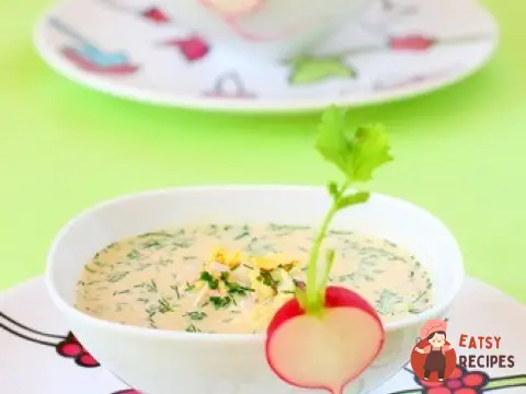 Окрошка з крабовими паличками