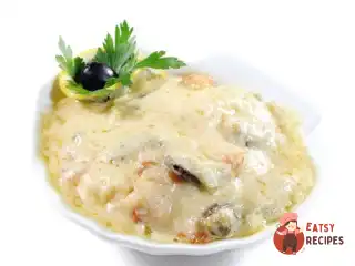Морський жульєн з креветок та мідій
