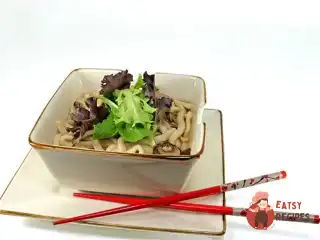 Рисова локшина з грибами