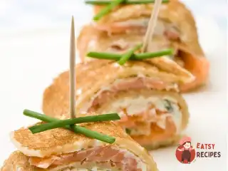 Закуска з сьомгою та шинкою