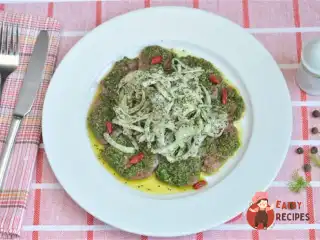 Карпаччо з маринованої телятини
