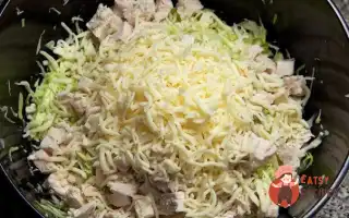 Салат Зі Свіжої Капусти З Куркою
