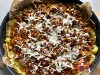 Картопляний пиріг з фаршем