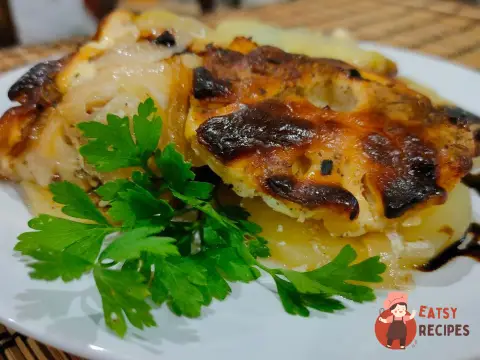 Запечена курка з ананасом