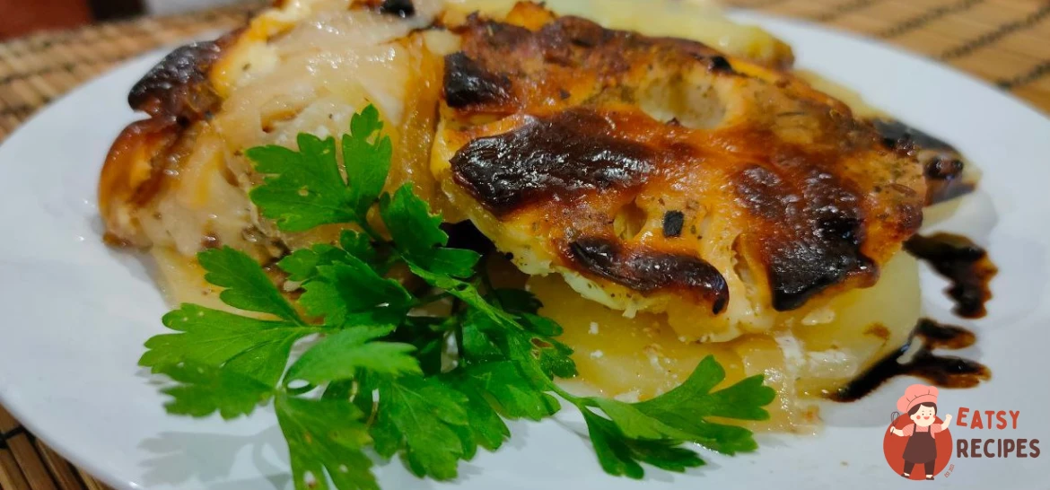Запечена курка з ананасом