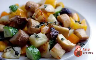 Теплий Салат З Королівськими Гливи, Обсмаженою Картоплею І Чебрецем