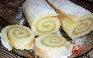 Бісквітний Лимонний Рулет