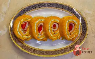 Морквяний Рулет Із Шинкою