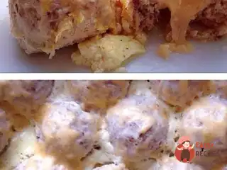 Курячі тефтелі з гречкою та сиром