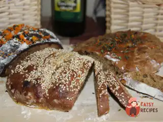 Хліб бездрожжовий з горіхами та сухофруктами