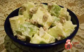 Вальдорфський Салат З Яблуками Та Горіхами