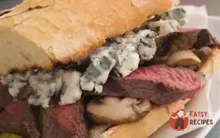 Сендвічі З Яловичим Стейком, Печерицями Та Кремом З Базиліку.