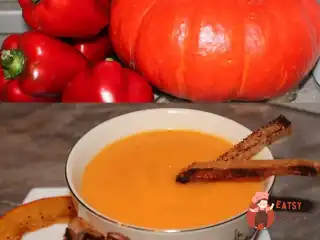 Крем-суп з гарбуза та болгарського перцю