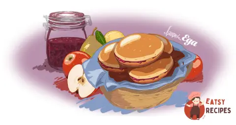 Булочки з варенням, ромом та вершками