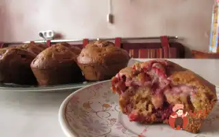 Маффіни З Полуницею На Молоці