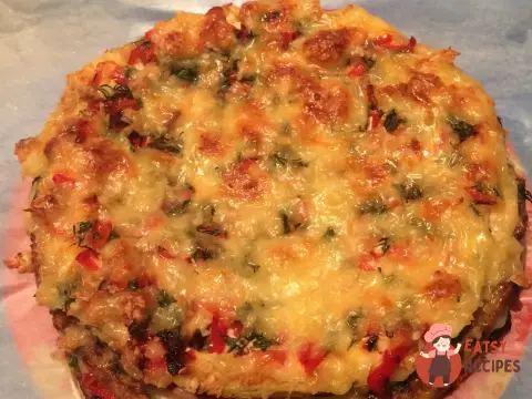 Торт із кабачків із фаршем