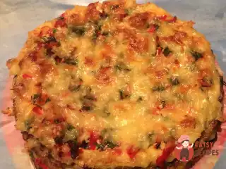 Торт із кабачків із фаршем