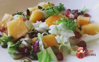 Салат З Сиром, Манго Та Білим Грейпфрутом.