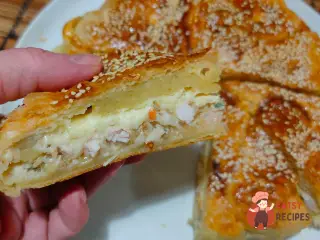 Крок 23: Пиріг із куркою та баклажаном