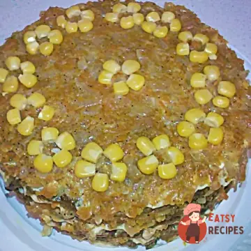 Торт із печінки з рисом