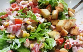 Салат З Шинкою Та Кукурудзою