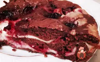 Брауні З Сиром Та Вишнею