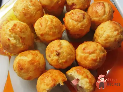 Маффіни з сиром та шинкою