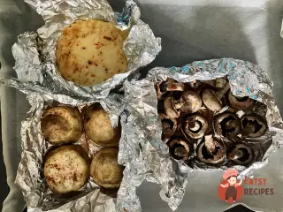 Крок 10: Салат з баклажанами та халумі