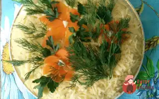 Листковий Курячий Салат З Грибами