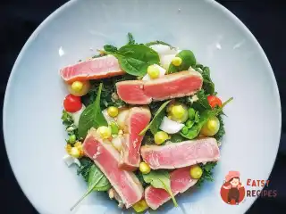 Салат нісуаз з шафрановим айолі