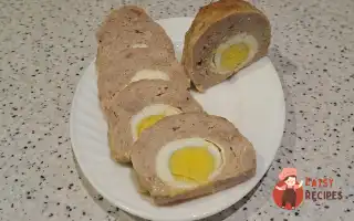 Куряче Яйце Запечене У Свинячому Фарші