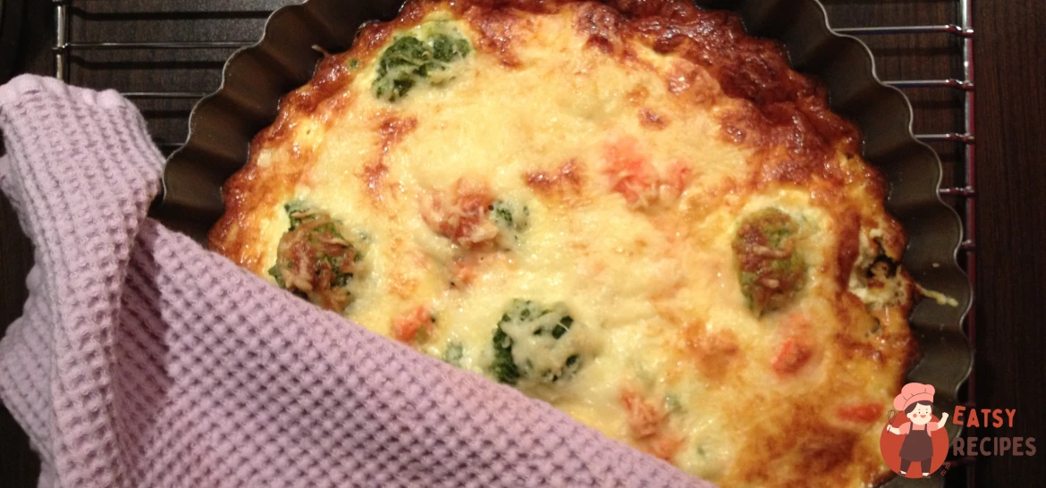 Кіш з фореллю та броколі