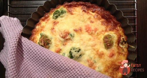 Кіш з фореллю та броколі