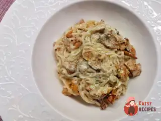 Кето-спагетті з лисичками