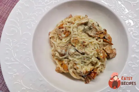 Кето-спагетті з лисичками