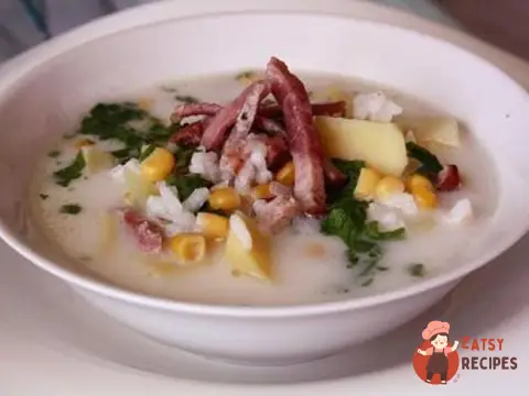 Кукурудзяний суп з беконом