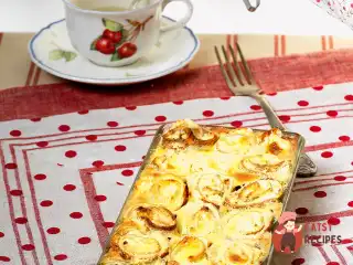 Сирна запіканка з млинцями