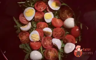 Легкий Салат З Руколою Та Перепелиними Яйцями.