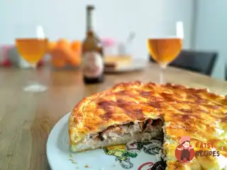 Рибний пиріг з рисом